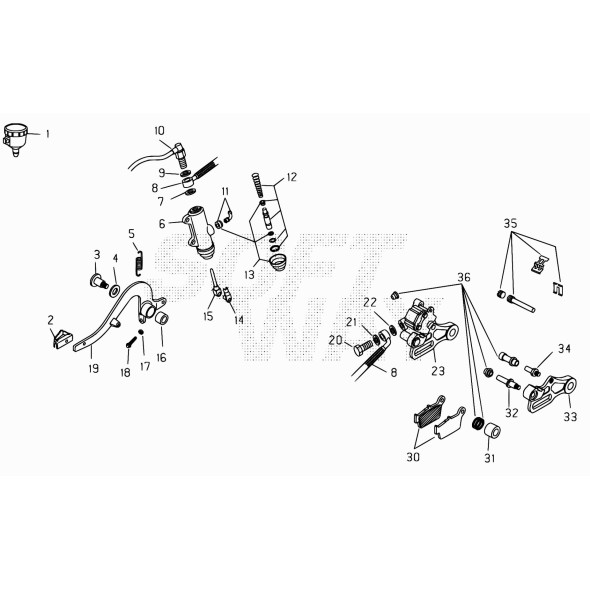 SUPPORTO PINZA FRENO .03073