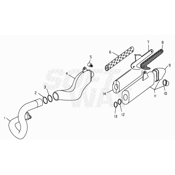 TUBO SCARICO REV 3 125CC