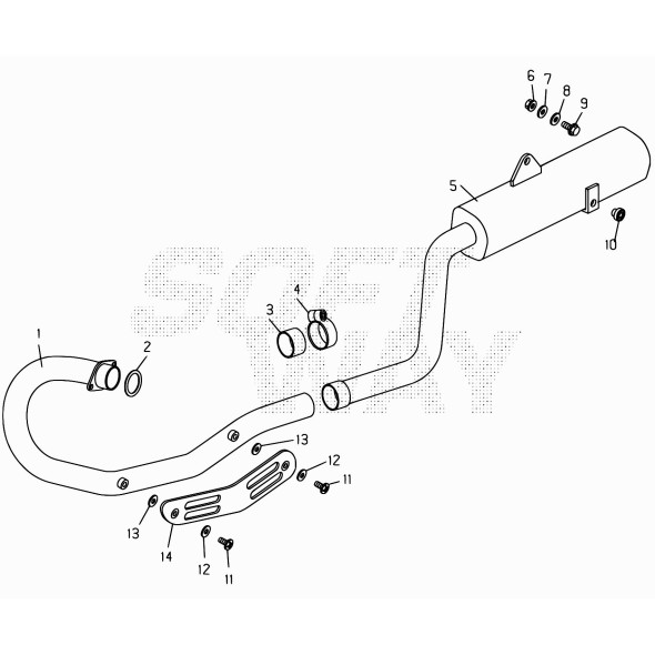 FASCETTA MARMITTA ALP4T / REV4T RACING