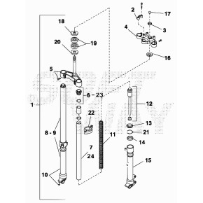 GAMBA DX COMPLETA FORCELLA .08125