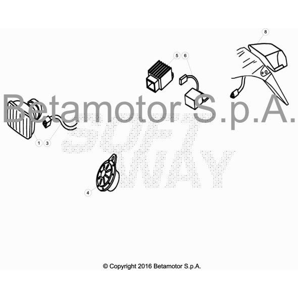 FANALINO POST. A LED COMPL. RR 4T