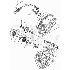 ALBERO KICK-STARTER COMPL. 125CC 4T
