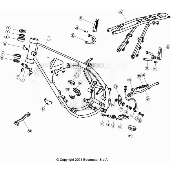 CAVALLETTO RR 4T RE 125CC
