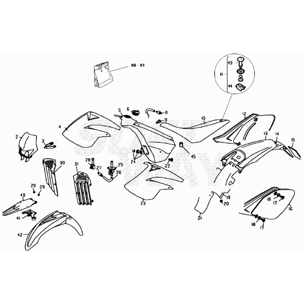 DECALCO RR END/MOT.125 SPEC.BLU -SERIE-