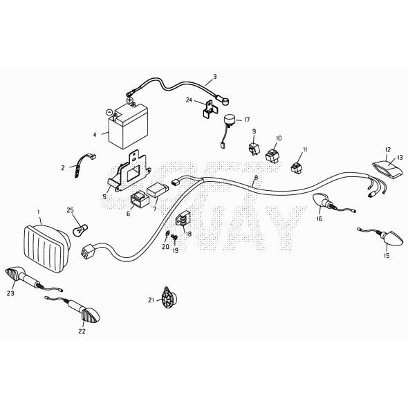 SCATOLA PORTABATTERIA RR 4T 125CC