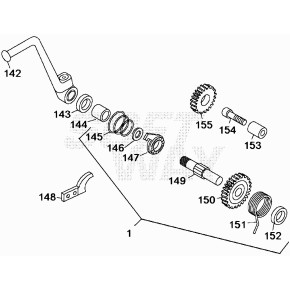 ALBERO MESSA IN MOTO RK6-50