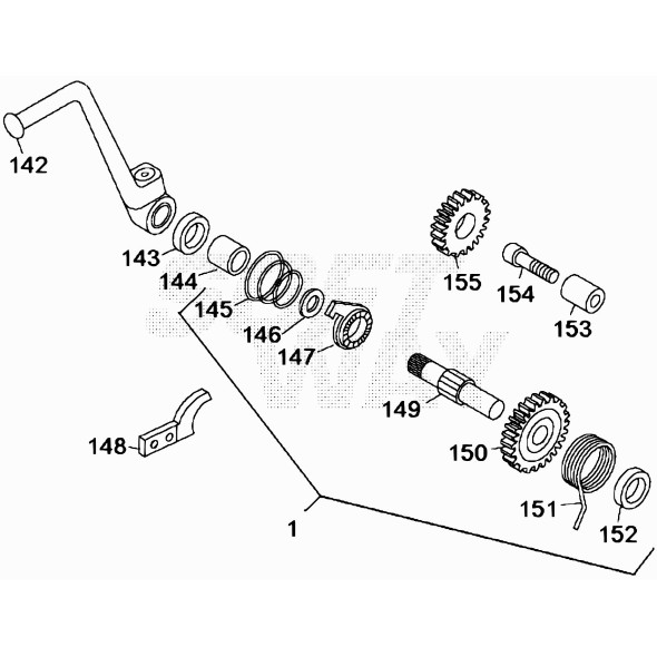 ALBERO MESSA IN MOTO RK6-50