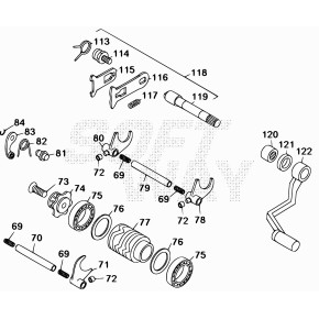 ALBERO COMANDO CAMBIO RK6-50