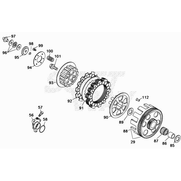 PERNO STACCO FRIZIONE CR65 -