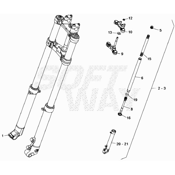 GAMBA DX FORCELLA .08133/4