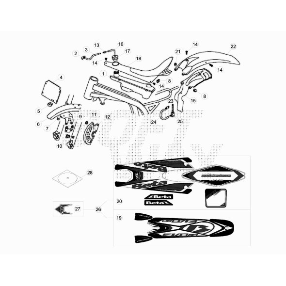 PARAFANGO POST. EVO C/DECALCO