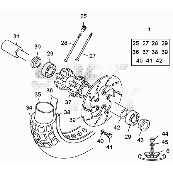RUOTA ANTERIORE REV 80E