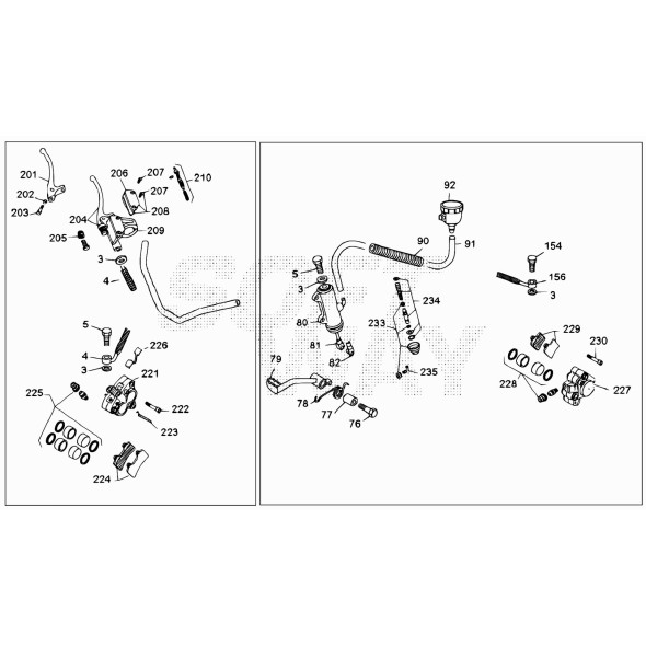 TUBO FRENO DISCO POSTERIORE REV