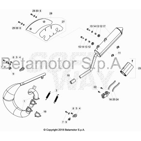 TUBO ARIA SEC. DA VALV/MARMITTA RR
