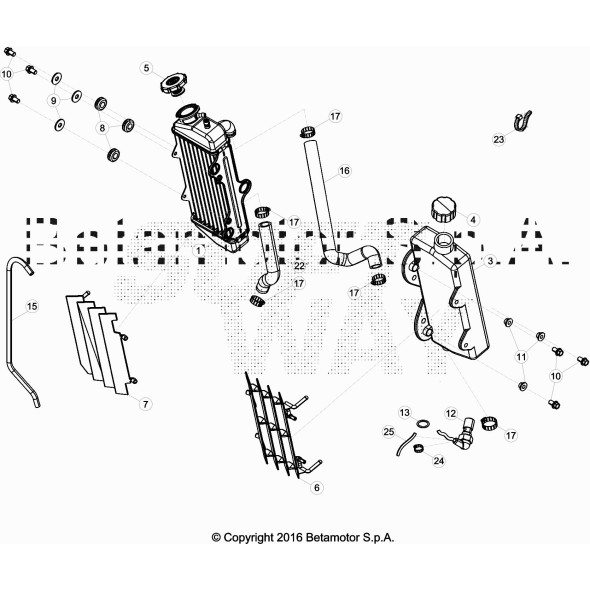 TUBO SFIATO RADIATORE DX