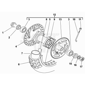 PERNO RUOTA POST. RR-50