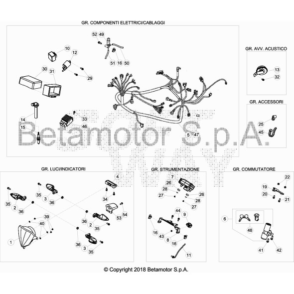 DISTANZIALE SUP.COMMUT. RR50 FORC. D.40