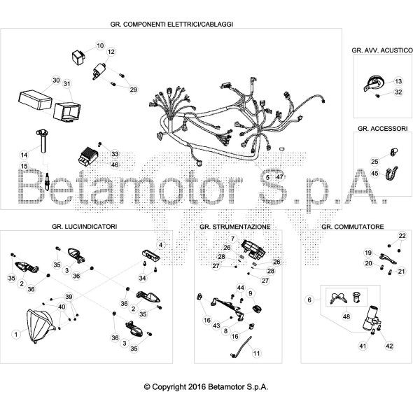 DISTANZIALE SUPPORTO COMMUTATORE RR50