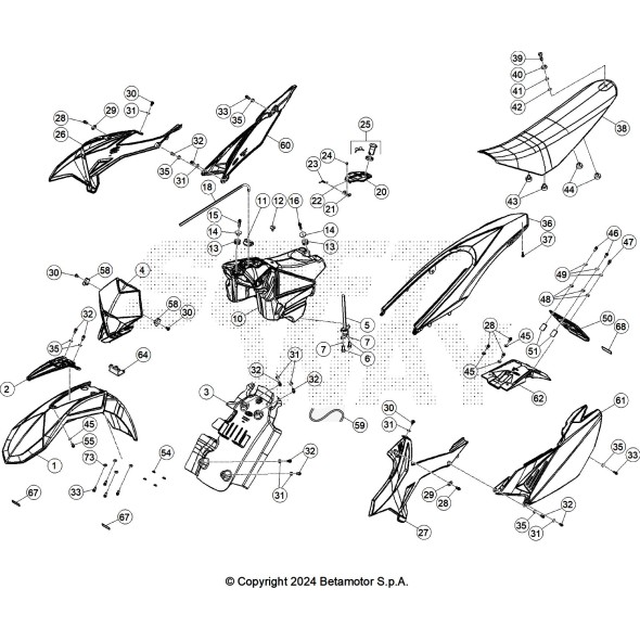 PARAFANGO ANT.RR MOTARD STD -NERO-