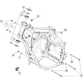 TELAIO ANT. RR 5OCC TRACK -RICAMBI-