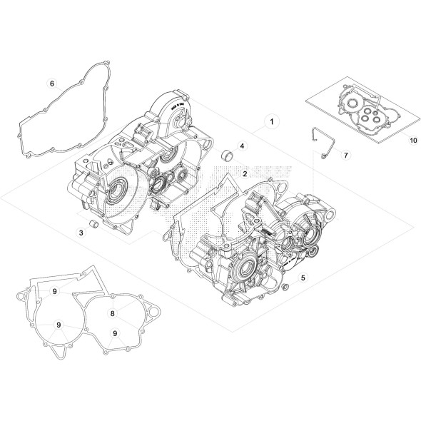 PASSACAVO TUBI SFIATO MOTORE MEM