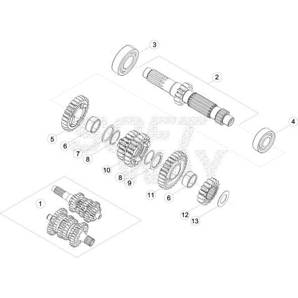 INGRANAGGIO 3°/4° PRIMARIO Z19/Z20