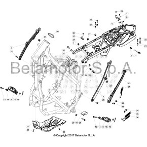 BRACCETTO TELAIETTO DX RR 4T *NERO*
