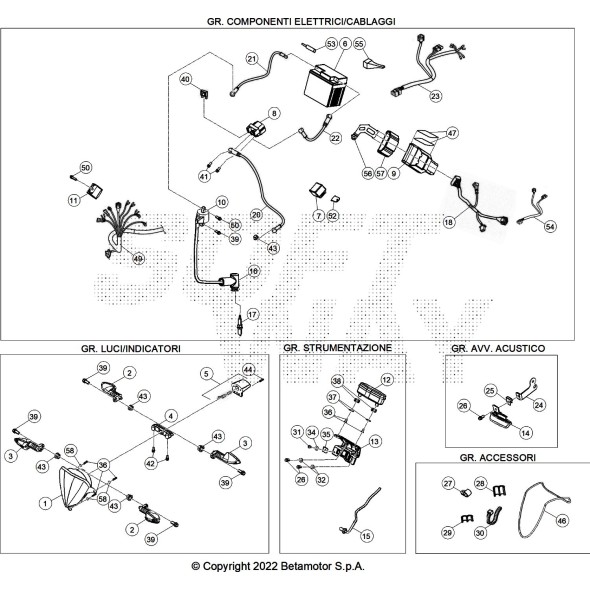 IMPIANTO RELE'-MOTORINO RR 2T