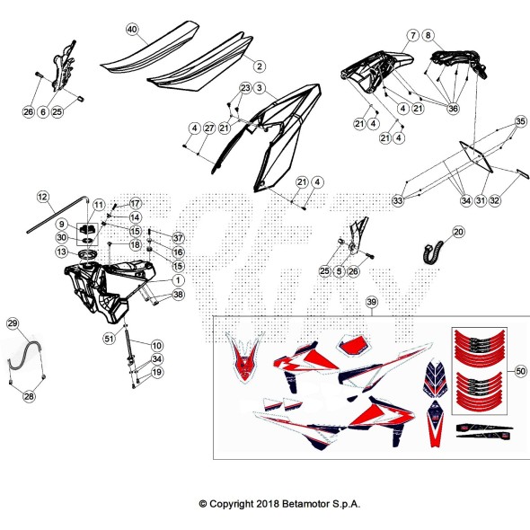 PARAFANGO POSTERIORE WHITE RR