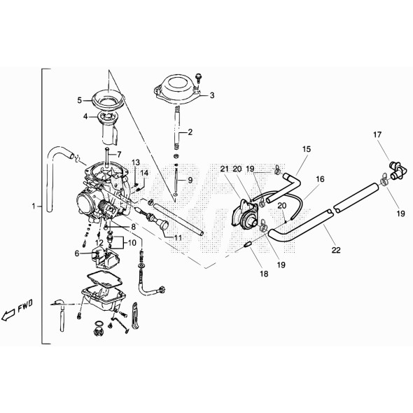 COPERCHIO DIAFRAMMA CARB. CRUISER