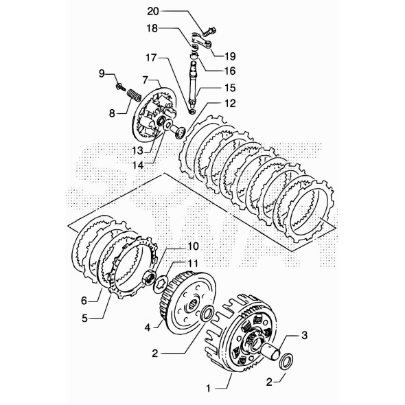 LEVETTA FRIZ.MOTORE 350CC TRASM. 2914594