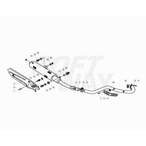 PROTEZ.MARMITTA ALP4/M4-GRIGIO ACRILICO-