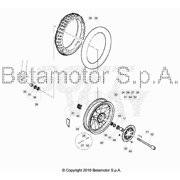 PERNO RUOTA ANTERIORE ALP/MOTARD 4.0