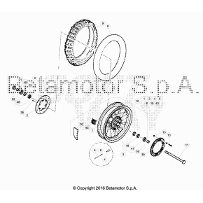 PERNO RUOTA POSTERIORE ALP/MOTARD 4.0