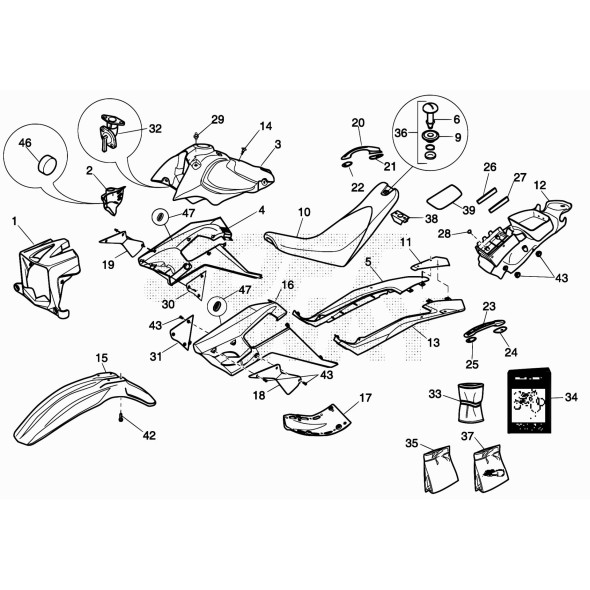 GUARNIZIONE MANIGLIA ANT. SX MOT 4.0