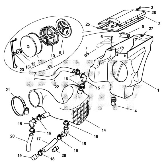 GABBIA FILTRO ARIA VAM -200