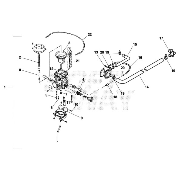 COPERCHIO STARTER A DEPRESSIONE CARB.