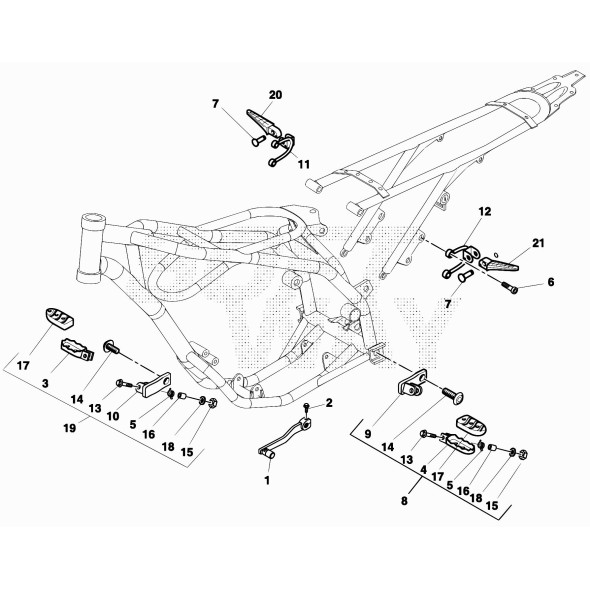 PEDANA P/PIEDI DX -COMPLETA- VAM