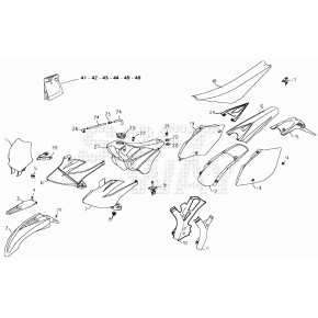 FIANCHETTO SERBATOIO SX RR 4T*BIANCO*