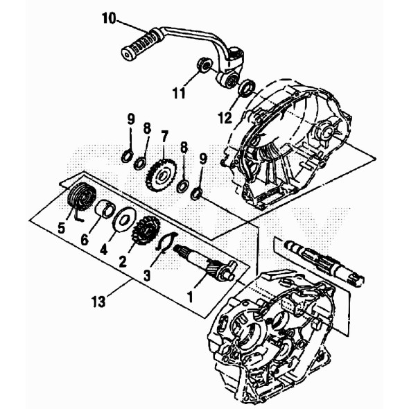 MOLLA RITORNO ALB. KICK-STARTER 125CC 4T