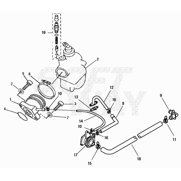 RACCORDO CARBURATORE C/RACCORDO OTTONE