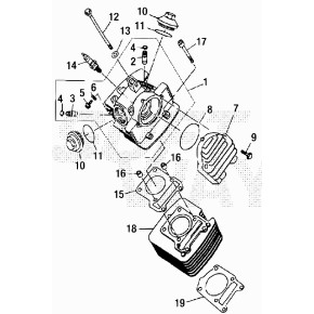 GUARNIZIONE CILINDRO TESTA 125CC 4T