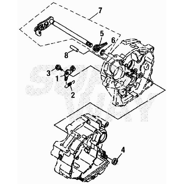 PERNO LEVA COMANDO CAMBIO 125CC 4T
