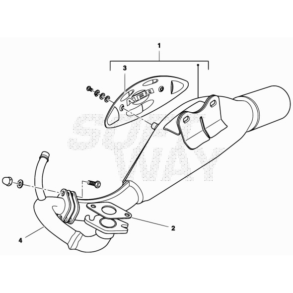 MARMITTA SCOOTER LIQUIDO CAT. -EURO 2-