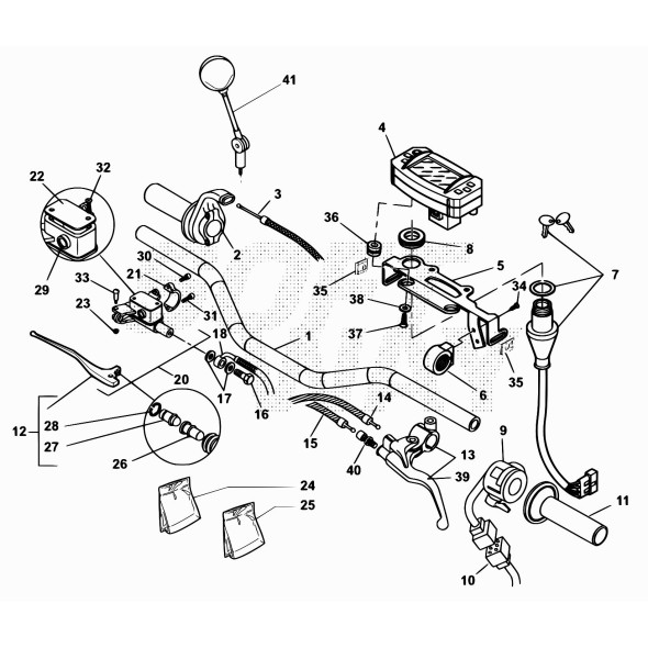 TUBO FRENO ANT.X PINZA MOTARD STD