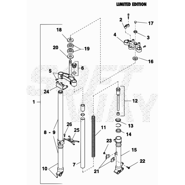 ATTACCO SUPP. PARAF. ANT. MOTARD STD