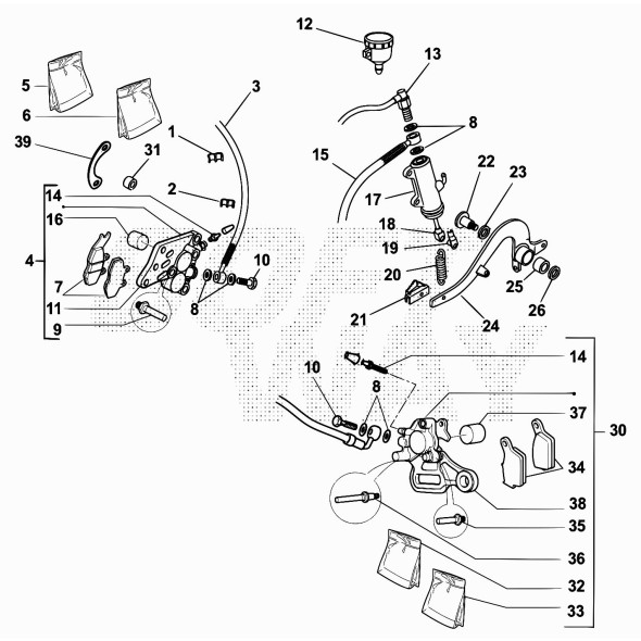 SUPPORTO PINZA FRENO .03096