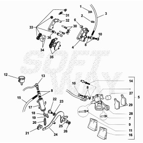 PINZA FRENO ANT. MOTARD 50CC STD