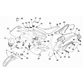 MASCHERINA FARO MOTARD 50CC TRACK *NERO*