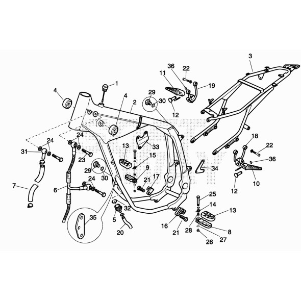 TELAIO ANT. ALP 4 / M4 (RICAMBI)